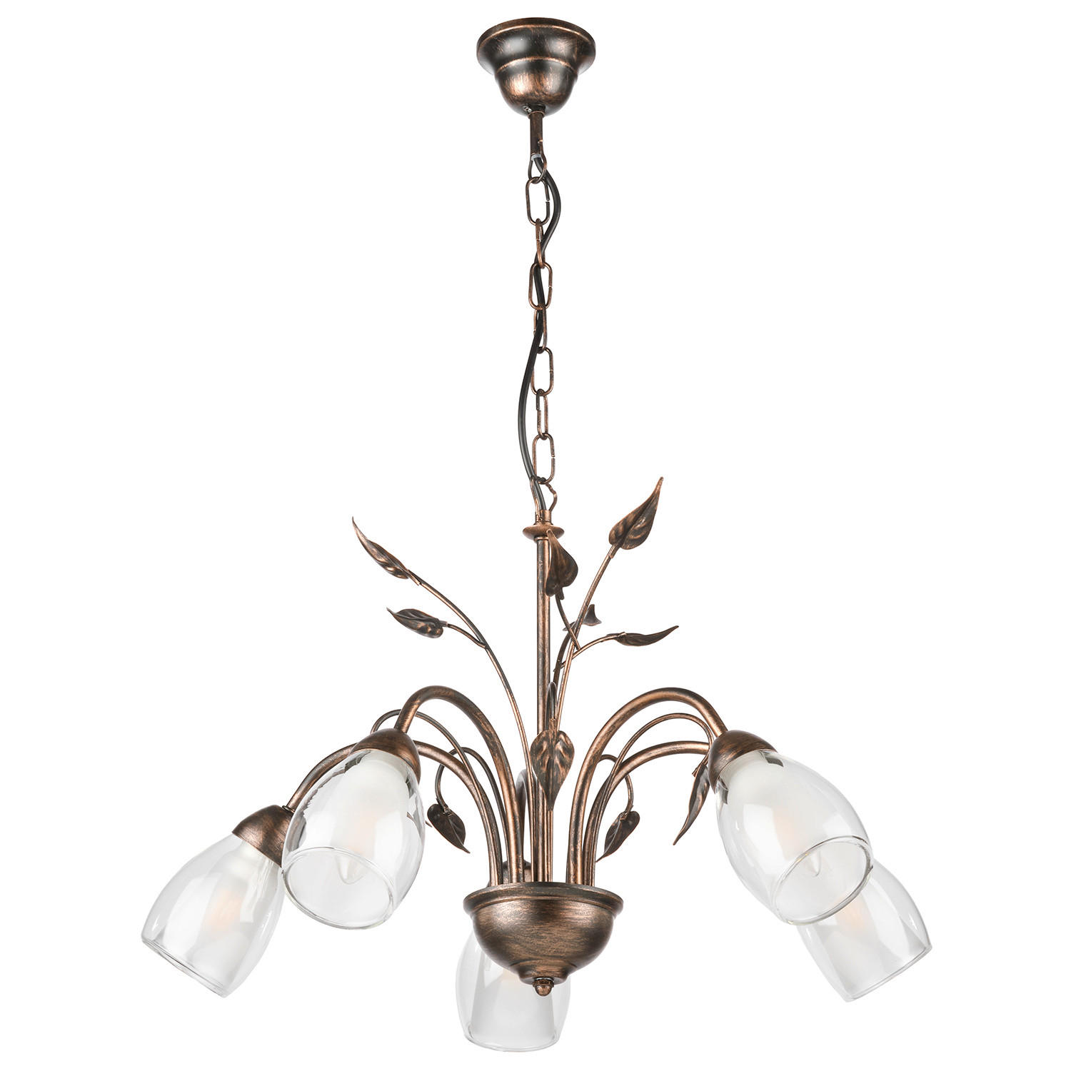 KRONLEUCHTER 4716 LILIANA 55/55/80 cm   - Braun, Basics, Metall (55/55/80cm)