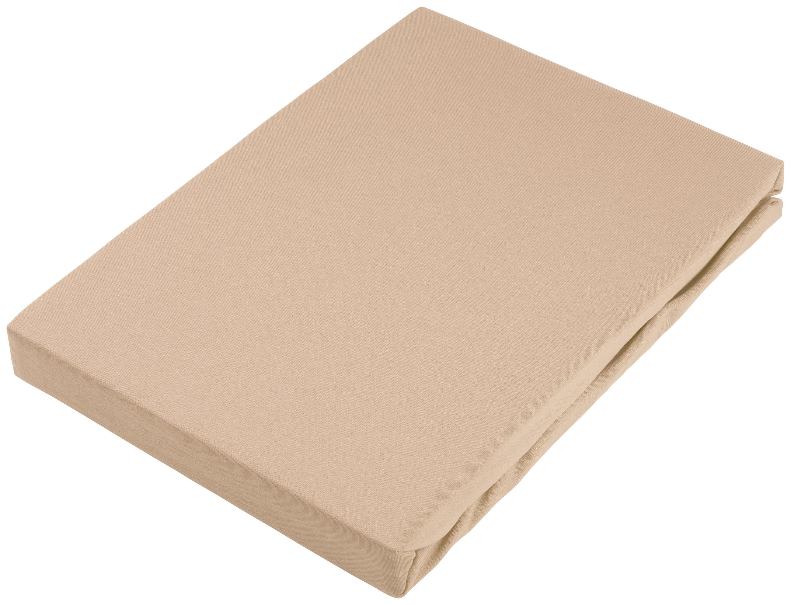 NAPÍNACIA PLACHTA NA BOXSPRIN, džersej, hnedá, 90/220 cm - hnedá, Konventionell, textil (90/220cm) - Novel