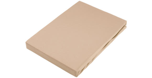 BOXSPRING-SPANNLEINTUCH 90/220 cm Jersey  - Braun, KONVENTIONELL, Textil (90/220cm) - Novel