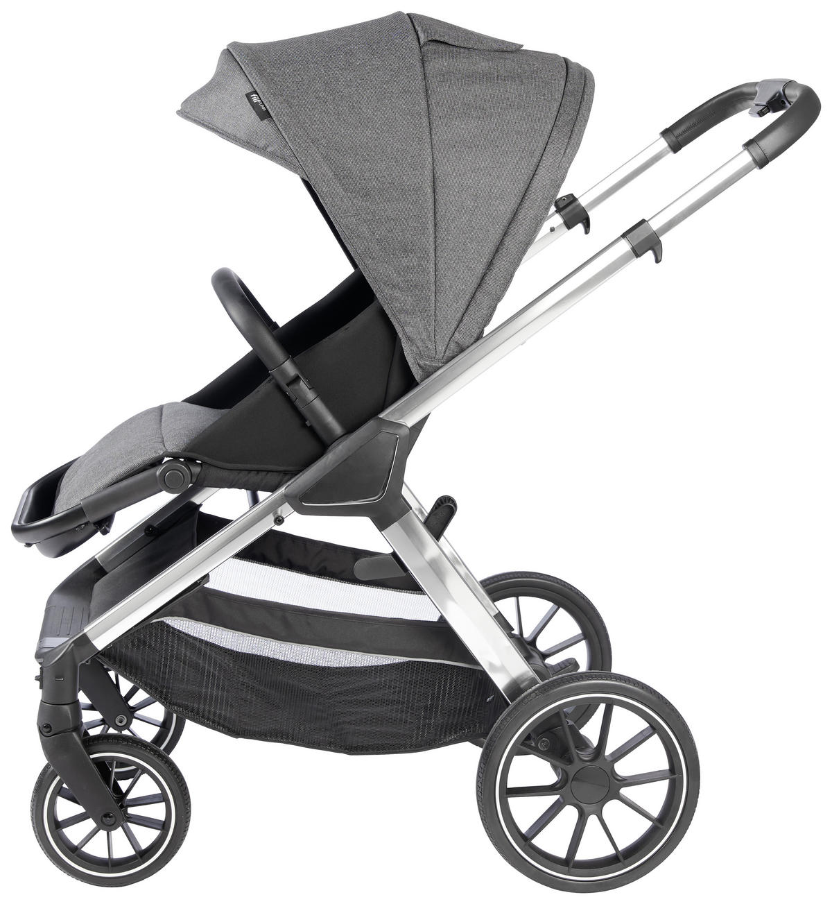 DEČJA KOLICA - SET  Nizza  - siva/srebrna, Trendi, tekstil/metal - My Baby Lou