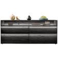 SIDEBOARD  in 190/80/44 cm  - Anthrazit/Schwarz, Design, Glas/Holz (190/80/44cm) - Johann Jakob