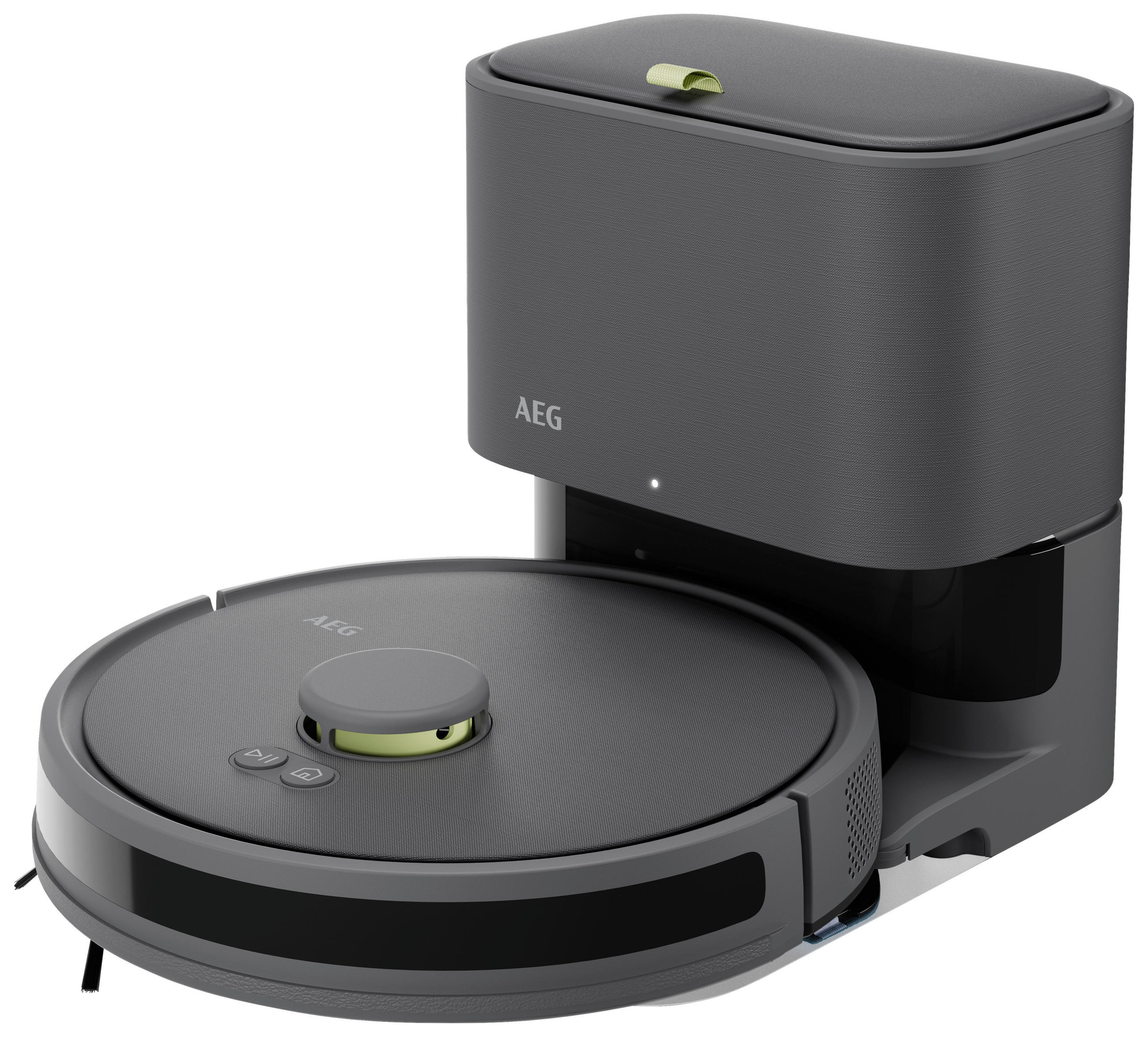 STAUBSAUGERROBOTER AR71UW2DG mit Wischfunktion  - Dunkelgrau, Basics, Kunststoff (28,2/10/28,2cm) - AEG