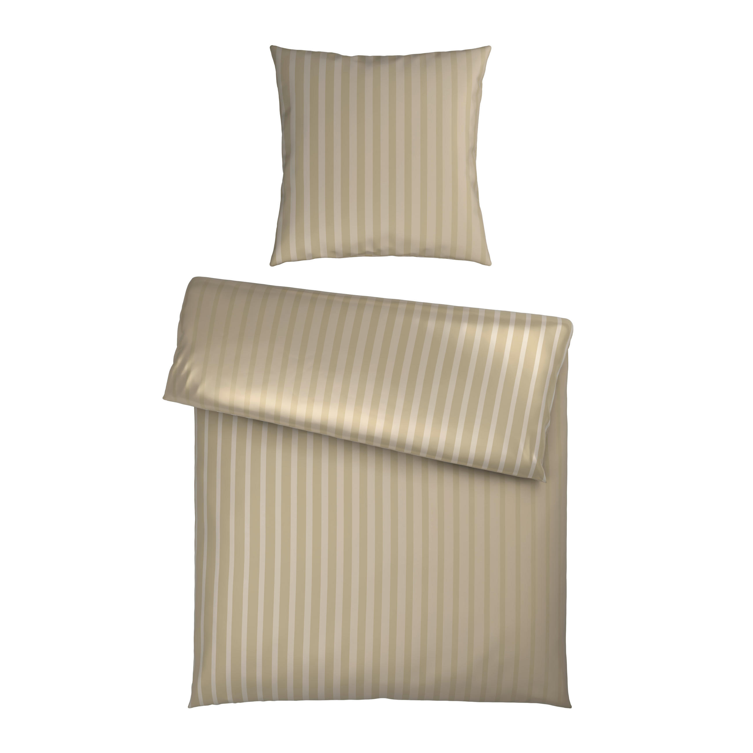 BETTWÄSCHE Satin 135/200 cm  - Beige, Textil (135/200cm) - Dieter Knoll