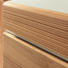 GARDEROBENSCHRANK Kernbuche massiv Buchefarben, Weiß - Buchefarben/Weiß, Design, Glas/Holz (80/116/33cm) - Linea Natura
