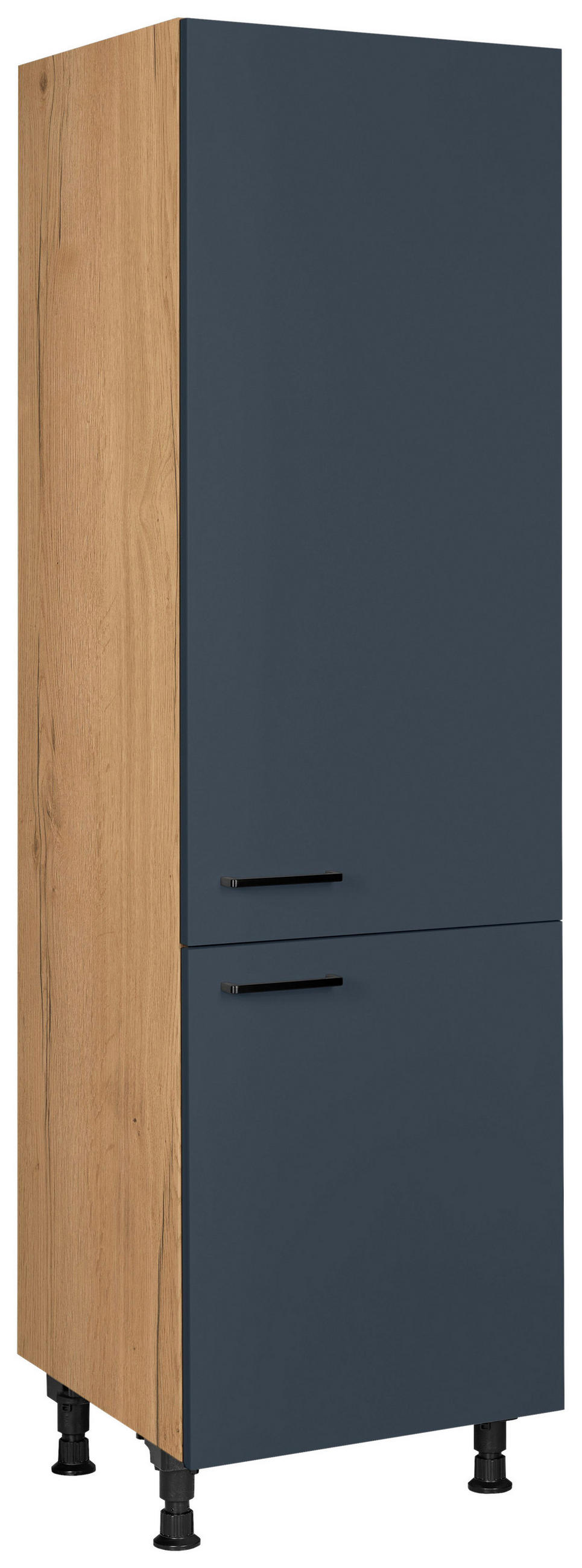 GERÄTEUMBAUSCHRANK 60/216,6/58 cm  in Blau, Eichefarben  - Blau/Eichefarben, MODERN, Holzwerkstoff/Metall (60/216,6/58cm) - Nobilia