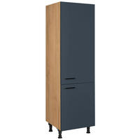 GERÄTEUMBAUSCHRANK 60/216,6/58 cm  in Blau, Eichefarben  - Blau/Eichefarben, MODERN, Holzwerkstoff/Metall (60/216,6/58cm) - Nobilia