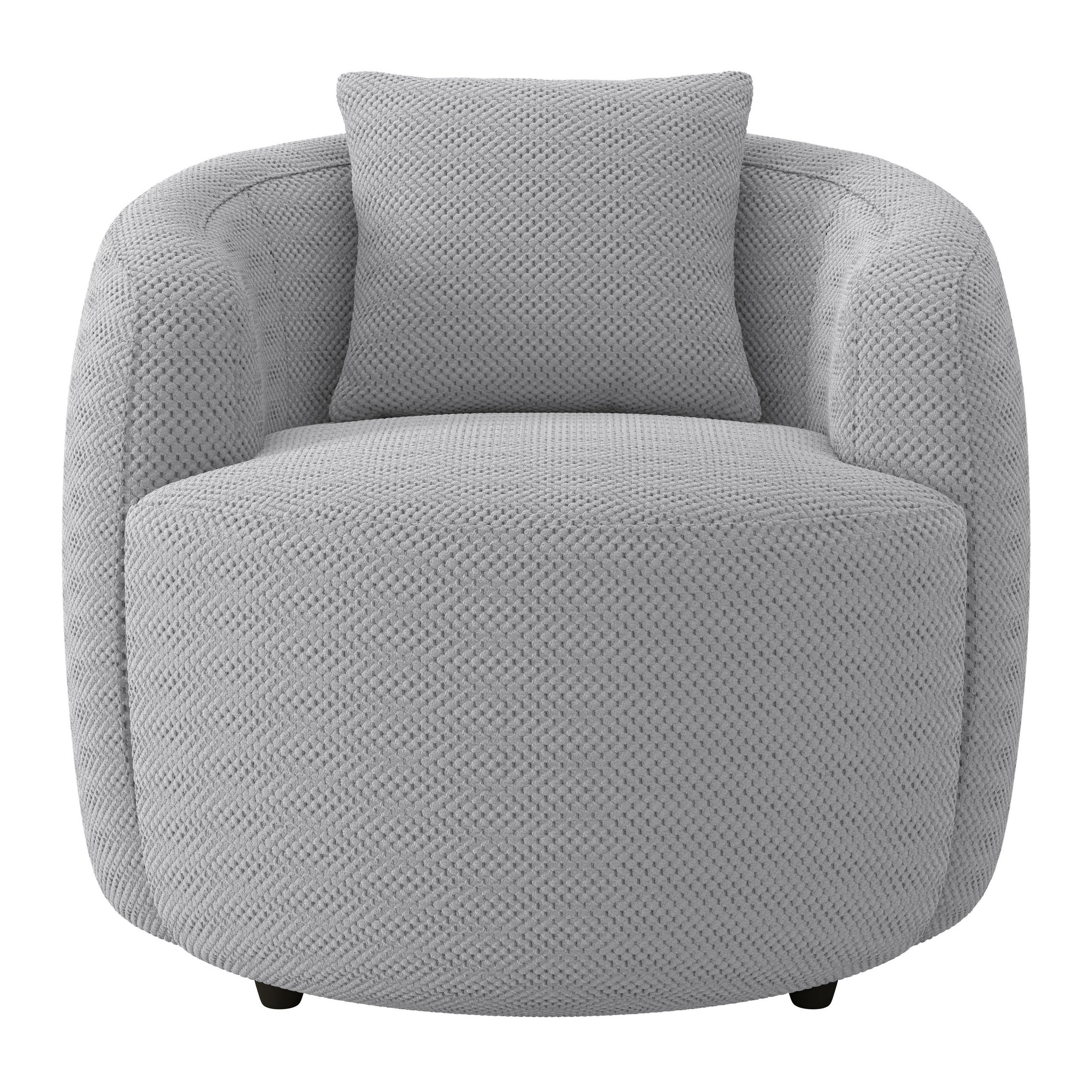 Thumbnail - Livetastic Sessel Pina, Hellgrau, Textil, 81x74x81 cm, Made in EU, Wohnzimmer, Sessel, Sonstige Sessel