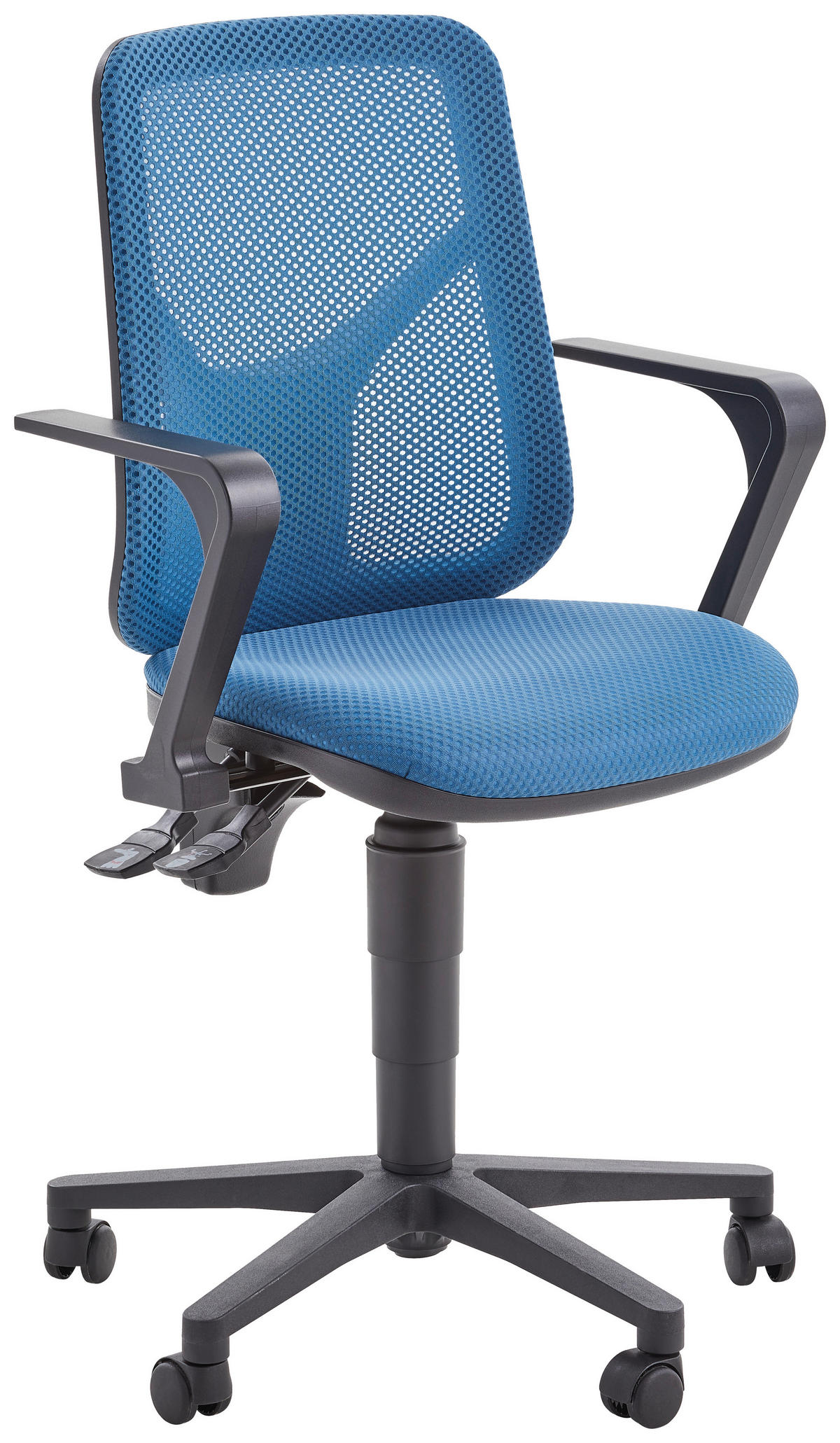 DREHSTUHL Flachgewebe, Netz Petrol  - Petrol/Schwarz, MODERN, Kunststoff/Textil (46/97-109/46cm) - Topstar