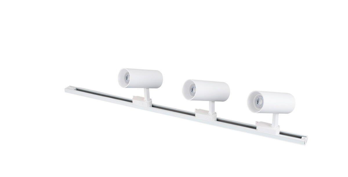 KOLEJNICOVÝ ZÁŘIČ, 50 W/GU10,  - bílá, Konvenční, kov (15/150/15cm)