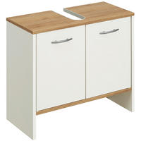 WASCHBECKENUNTERSCHRANK 62/54/28 cm  - Eichefarben/Alufarben, KONVENTIONELL, Holzwerkstoff/Kunststoff (62/54/28cm) - Carryhome