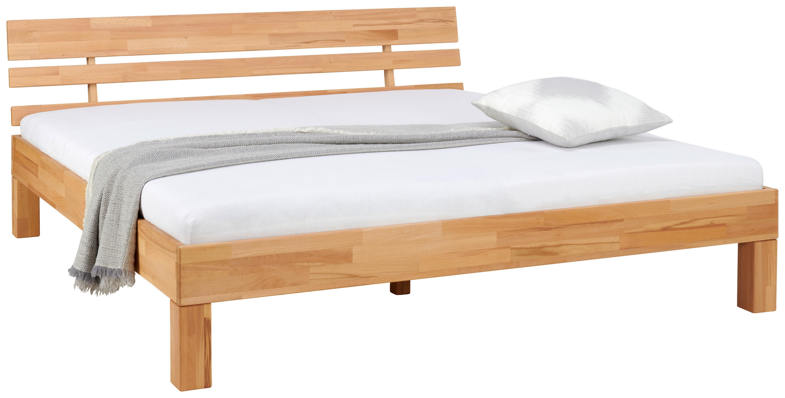 POSTEĽ, 180/220 cm, jadrový buk - jadrový buk, Natur, drevo (180/220cm) - MID.YOU