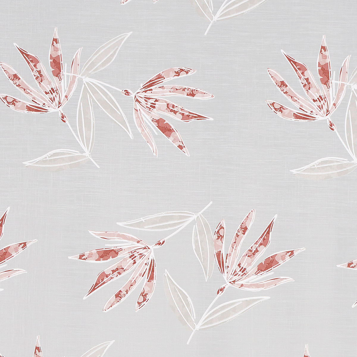 KÉSZFÜGGÖNY részben áttetsző  - piros/szürke, Design, textil (140/245cm) - Esposa