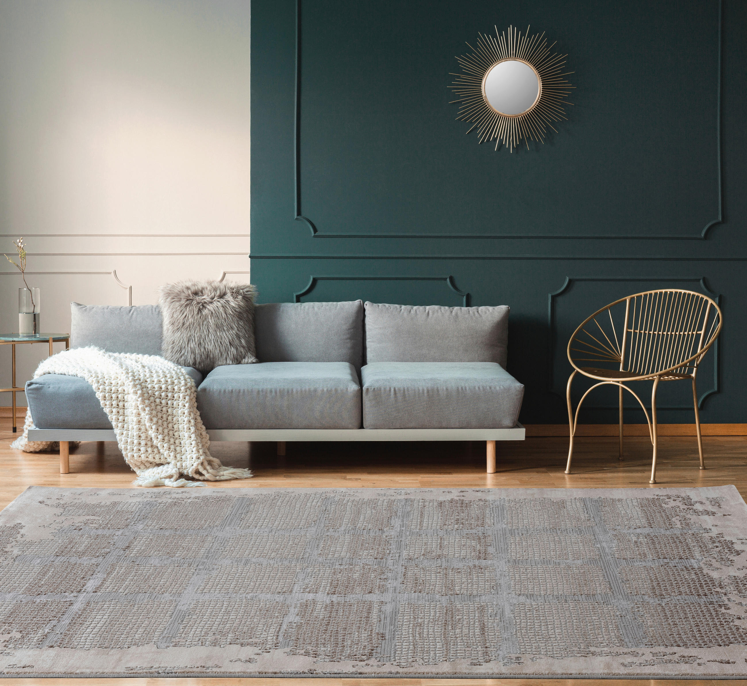 VINTAGE-TEPPICH 200/290 cm Pera Creme, Grau  - Creme/Grau, LIFESTYLE, Textil (200/290cm) - Novel