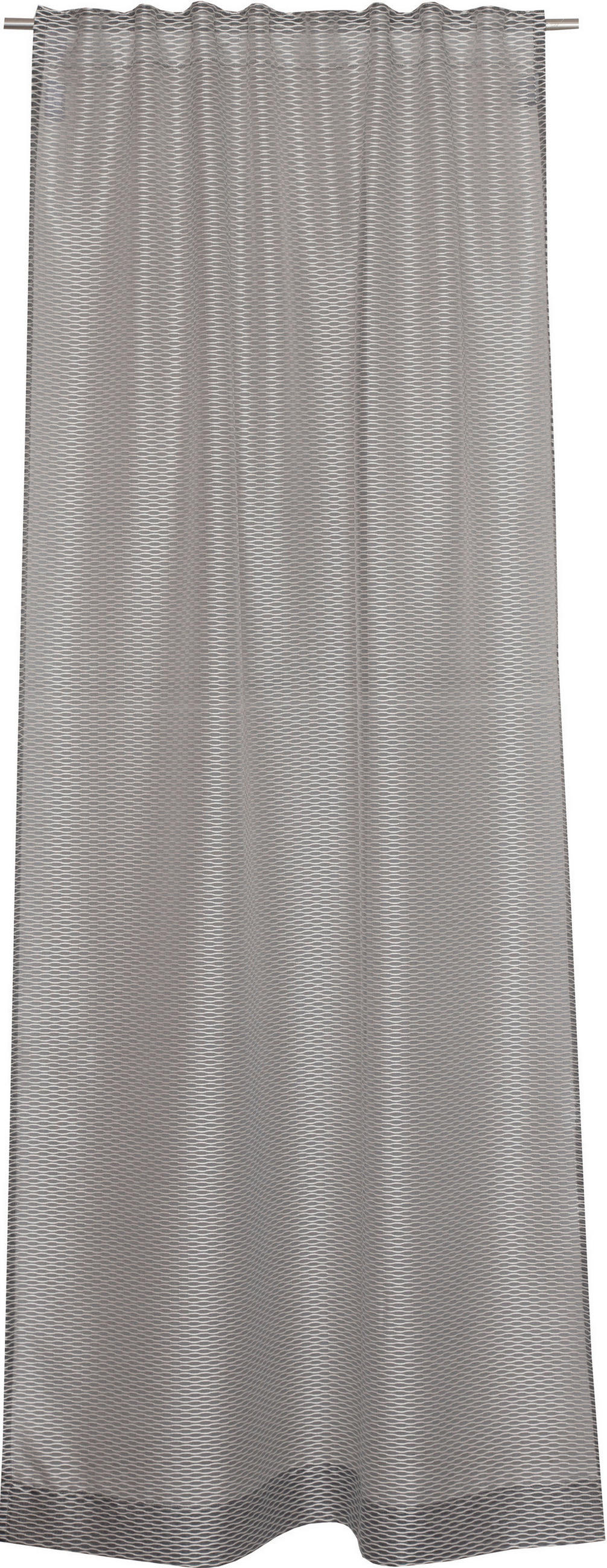 VORHANGSCHAL transparent  - Grau, Basics, Textil (130/250cm) - Schöner Wohnen