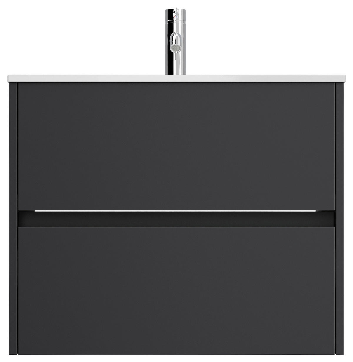 WASCHTISCHKOMBI 70 cm  - Graphitfarben/Weiß, MODERN, Keramik/Holzwerkstoff (70cm) - MID.YOU
