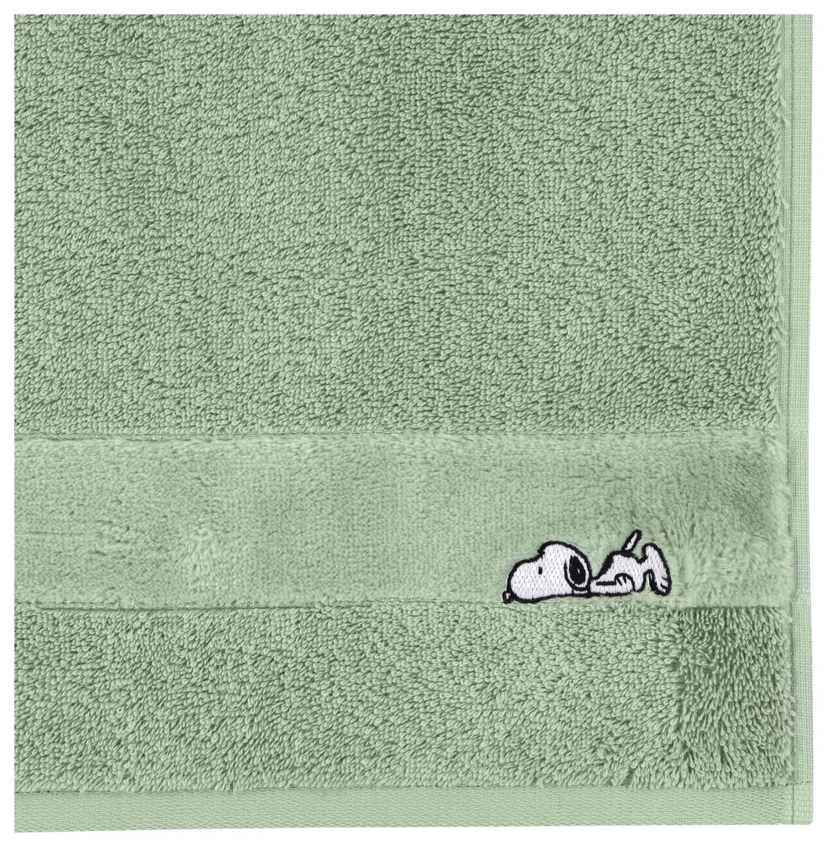 HANDTUCH Sleepy Snoopy Grün  - Grün, Design, Textil (50/100cm) - Vossen