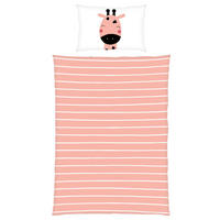 BABYBETTWÄSCHE 100/135 cm  - Rot/Weiß, KONVENTIONELL, Textil (100/135cm)