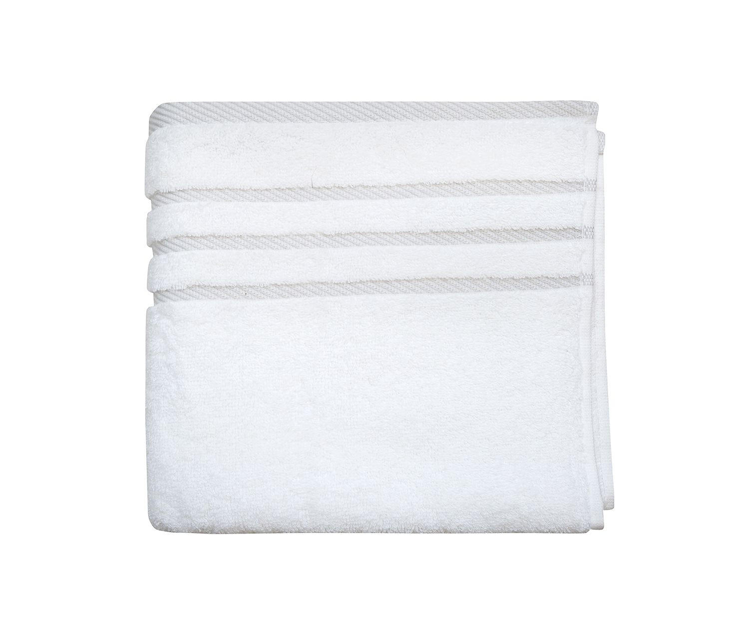OSUŠKA DO SPRCHY, 70/130 cm, bílá, světle šedá - bílá/světle šedá, Konvenční, textil (70/130cm) - Esposa