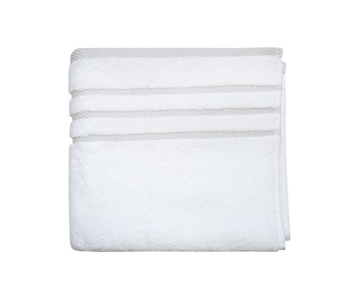 RUČNÍK, 50/90 cm, bílá, světle šedá - bílá/světle šedá, Konvenční, textil (50/90cm) - Esposa