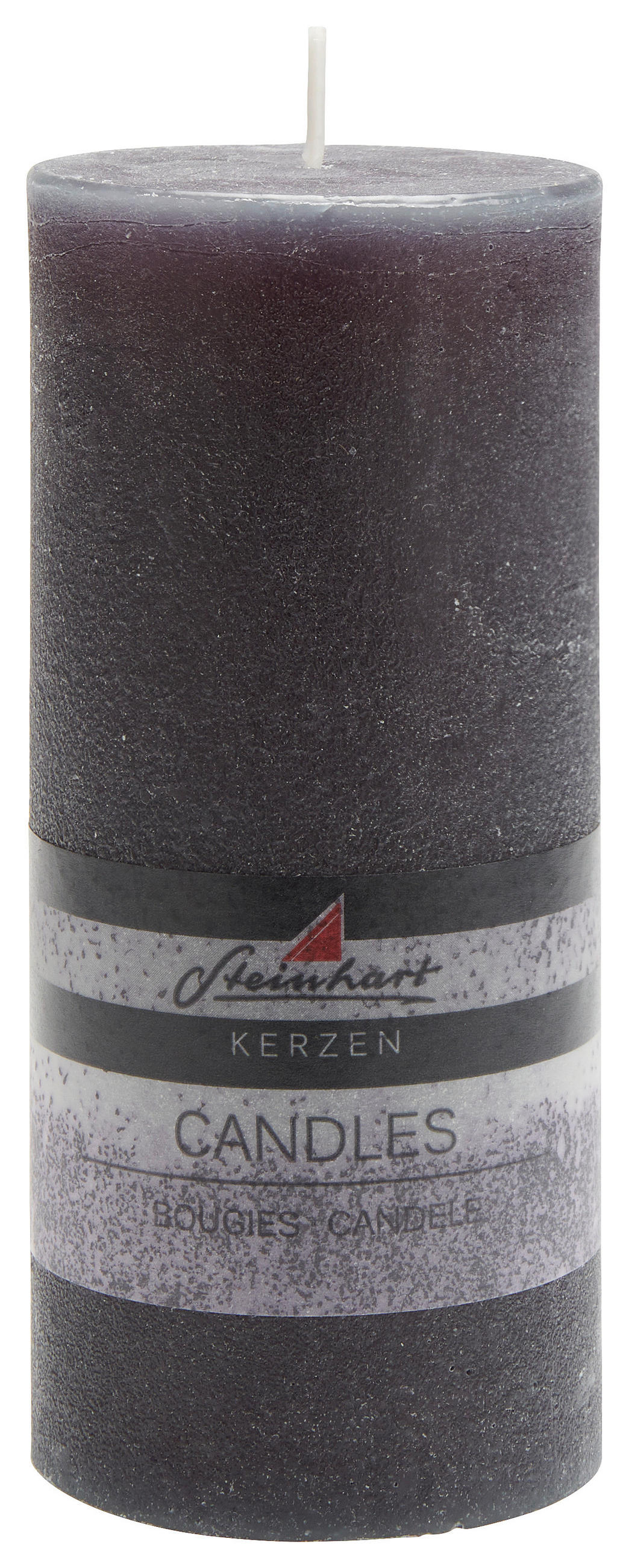 STUMPENKERZE 6,8/15 cm  - Anthrazit, Basics (6,8/15cm) - Steinhart