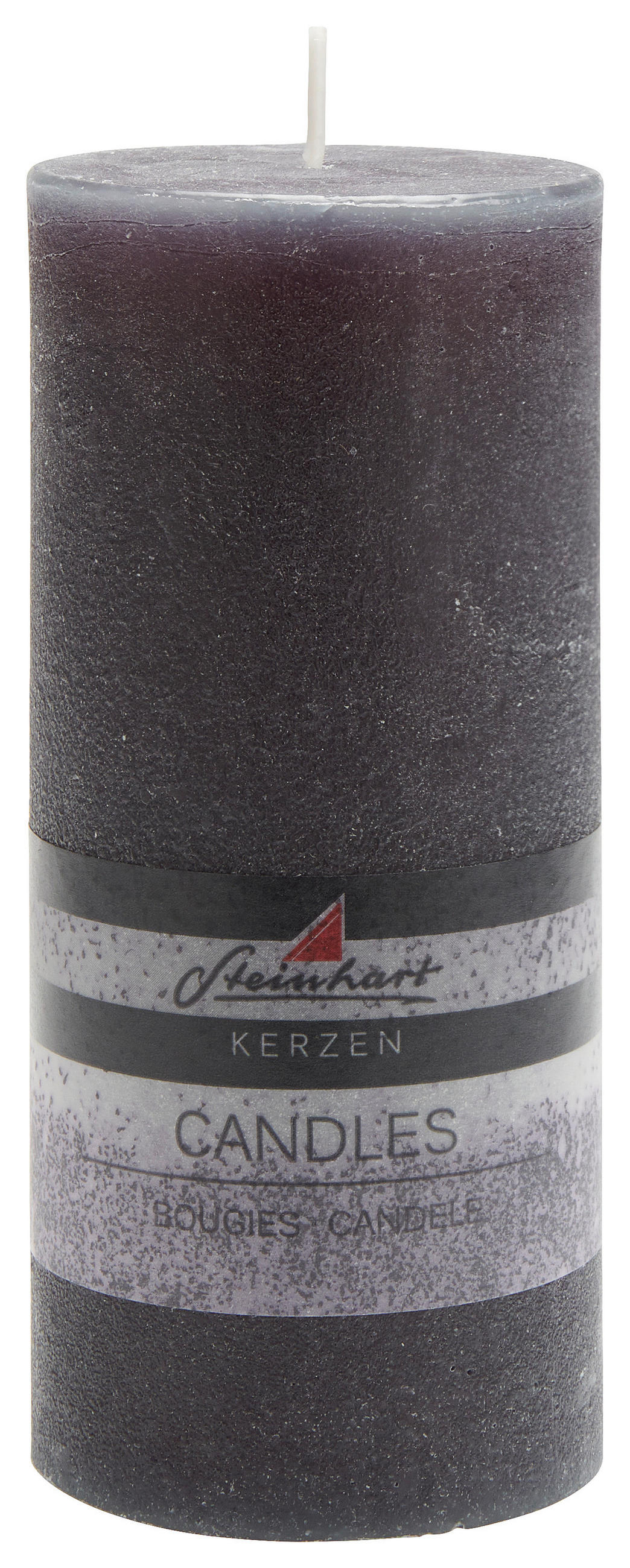 STUMPENKERZE 6,8/15 cm  - Anthrazit, Basics (6,8/15cm) - Steinhart
