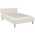 BETT 140/200 cm  in Champagner  - Champagner/Alufarben, Design, Holzwerkstoff/Metall (140/200cm) - Carryhome