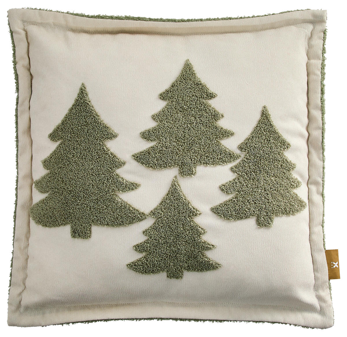 ZIERKISSEN  - Weiß/Grün, LIFESTYLE, Textil (45/45cm) - X-Mas