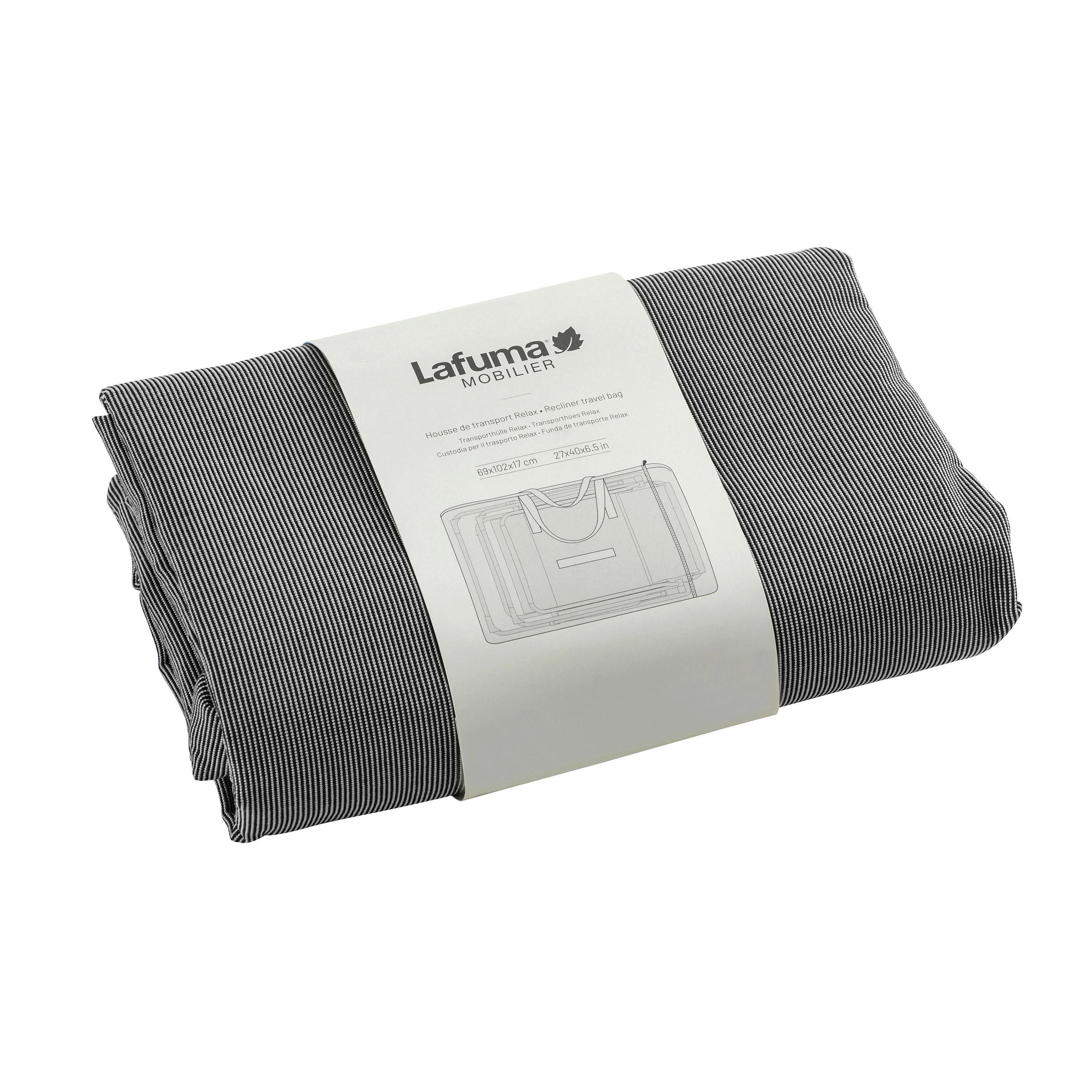 SCHUTZHÜLLE Anthrazit   - Anthrazit, Basics, Kunststoff (102/17/69cm) - Lafuma Mobilier
