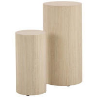 BLUMENTISCHSET in Holzwerkstoff 25/35/25/35/50/70 cm  - Sandfarben, Design, Holzwerkstoff (25/35/25/35/50/70cm)