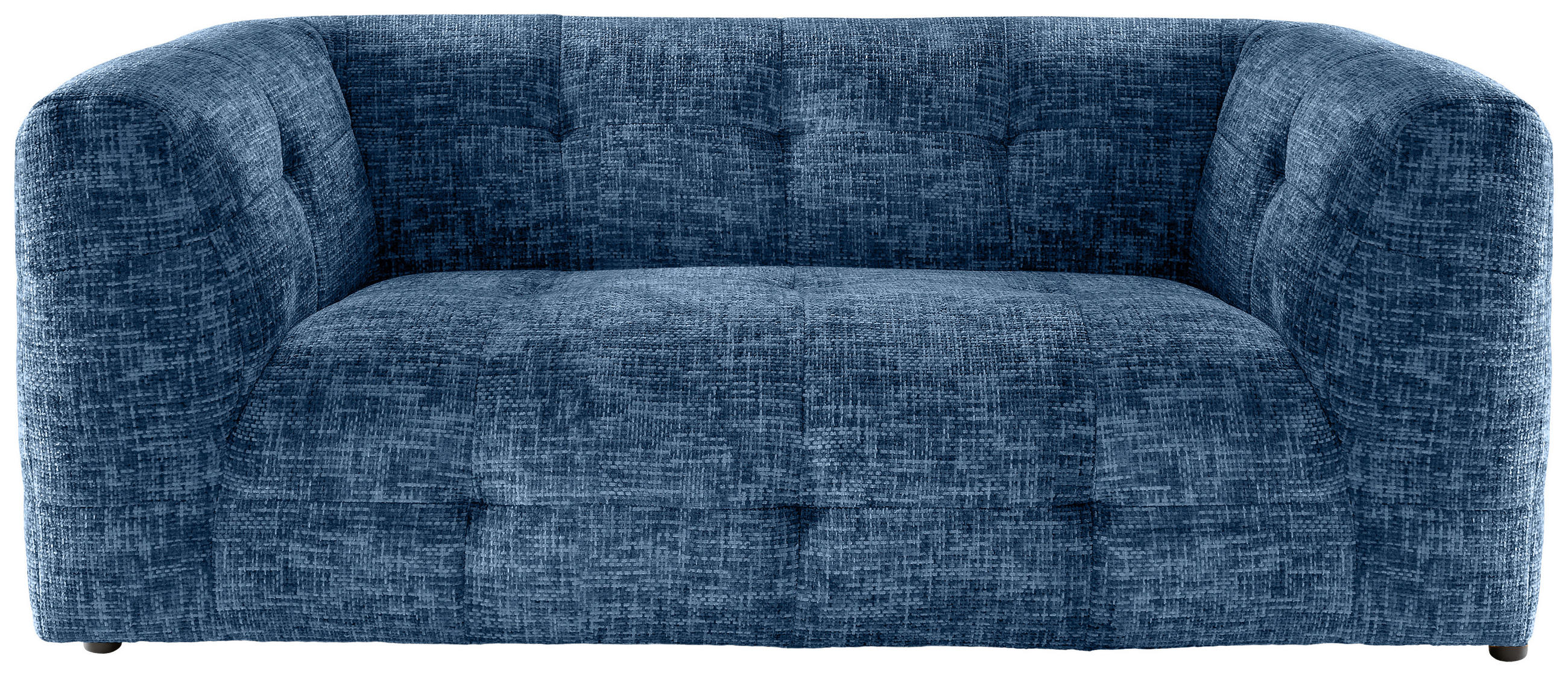2,5-SITZER in Struktur Blau  - Blau/Schwarz, Design, Kunststoff/Textil (218/72/95cm) - Livetastic