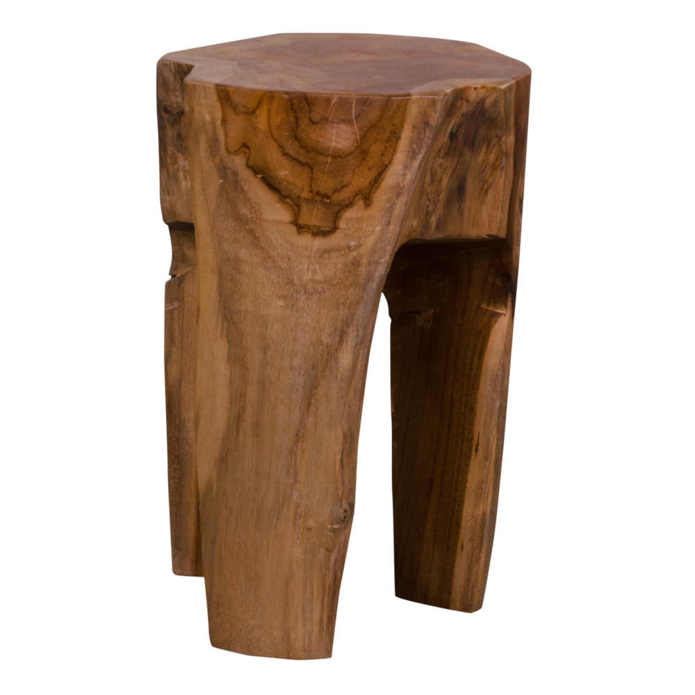 BEISTELLTISCH 26/26/40 cm Rose Teakholz massiv Teakfarben  - Teakfarben, Design, Holz (26/26/40cm) - MID.YOU