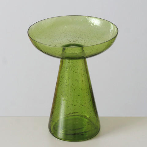 VASE  - Hellgrün, Basics, Glas (16/20cm) - Boltze Home