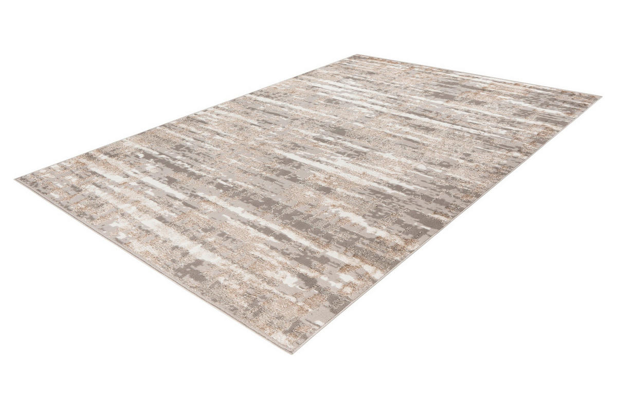 FLACHWEBETEPPICH 120/170 cm Silberfarben, Beige  - Beige/Silberfarben, Basics, Textil (120/170cm) - Kayoom