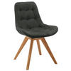 STUHL  in Flachgewebe  - Schwarz, Konventionell, Holz/Textil (56/84/63cm) - Carryhome