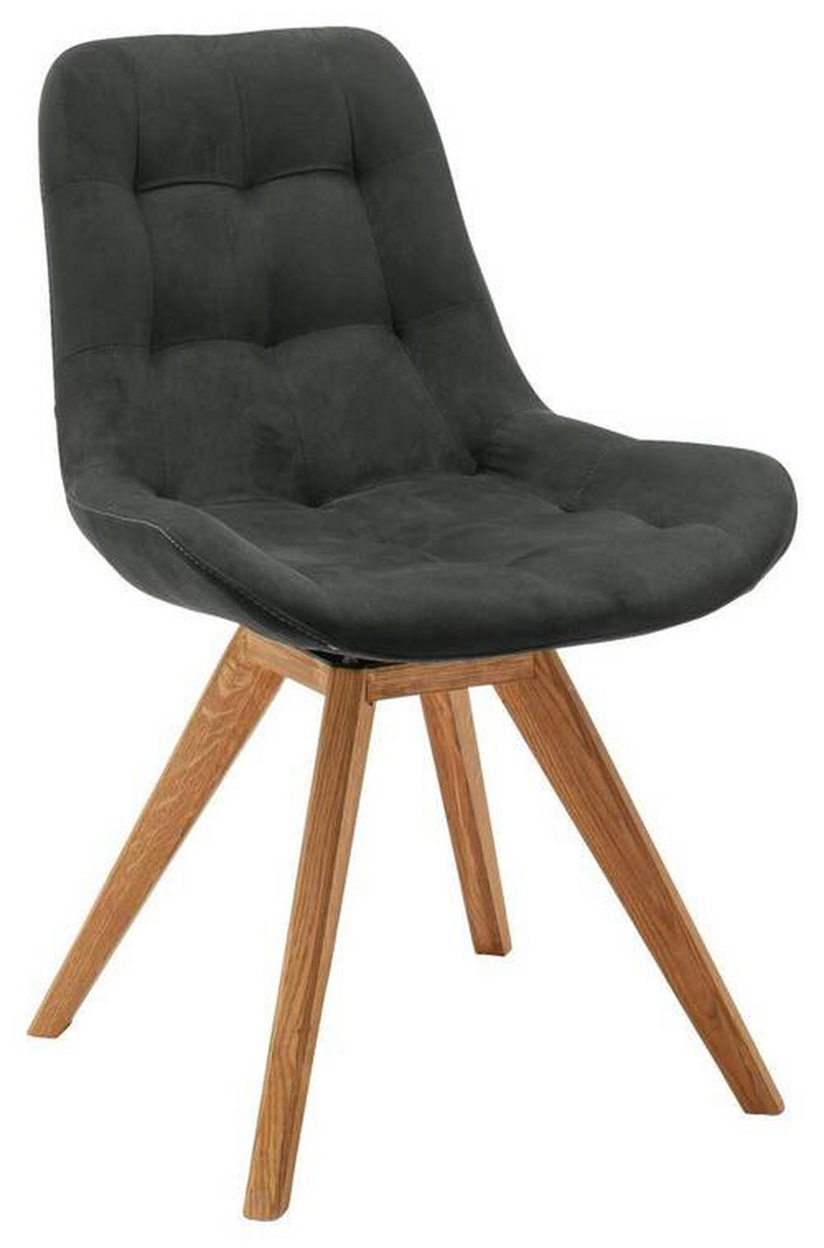 STUHL Flachgewebe Schwarz  - Schwarz, KONVENTIONELL, Holz/Textil (56/84/63cm) - Carryhome
