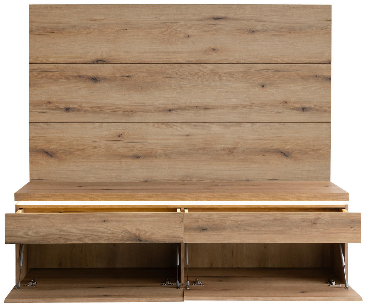 WOHNWAND  Eichefarben 180/164/40 cm  - Eichefarben, Design, Holzwerkstoff (180/164/40cm) - Livetastic