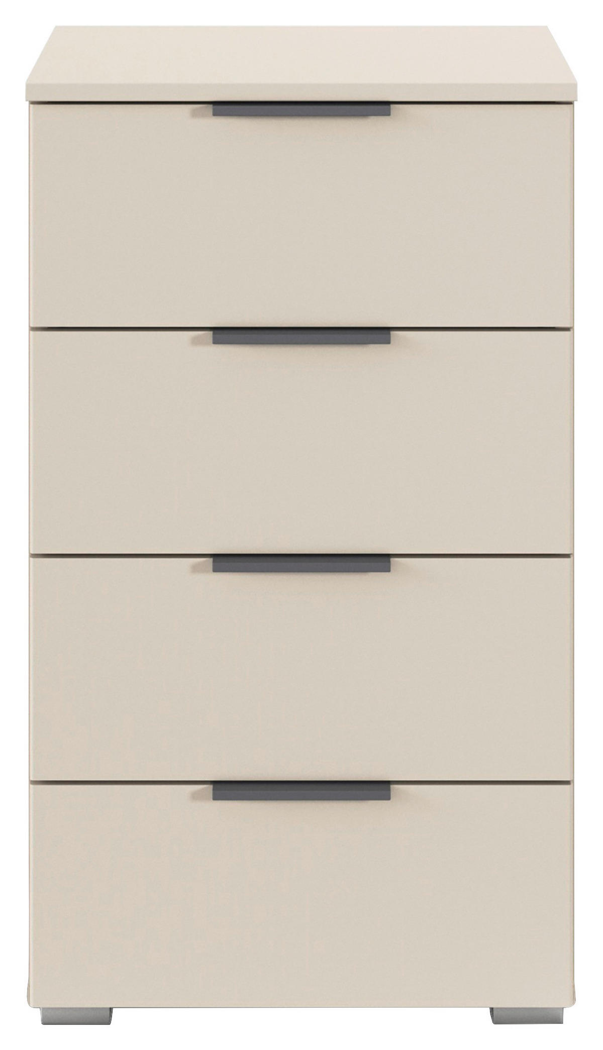 NACHTKÄSTCHEN 47/81/42 cm  in Champagner  - Champagner/Alufarben, Modern, Holzwerkstoff (47/81/42cm) - Rauch Möbel