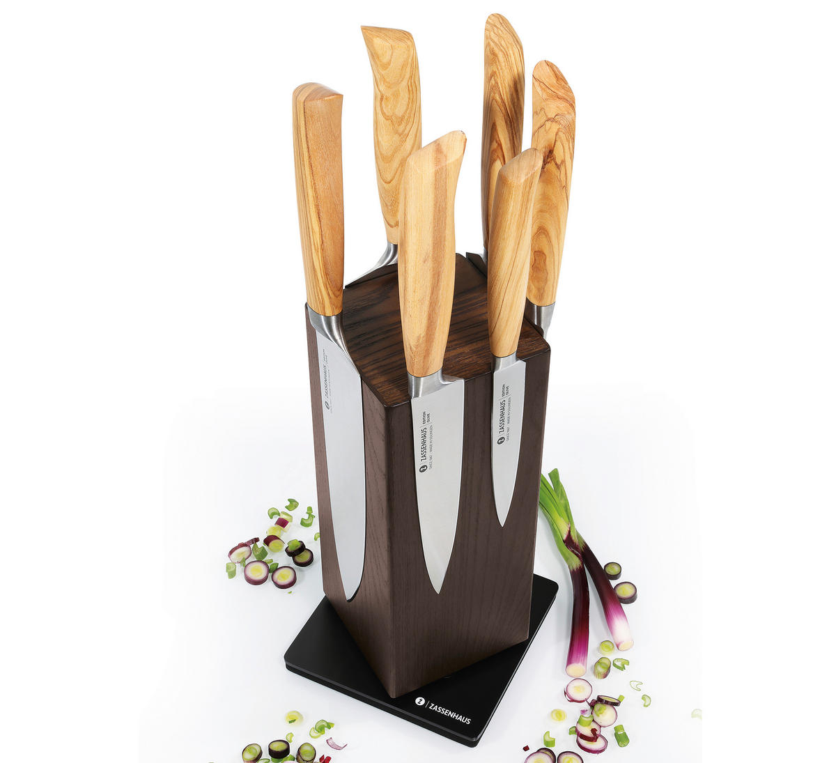 MESSERBLOCK  - Eschefarben, Basics, Holz (13/13/25,5cm) - Zassenhaus