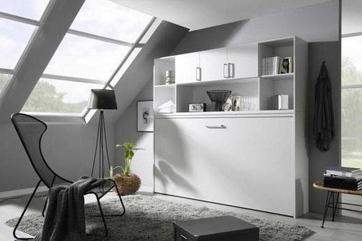 REGÁL - bílá/barvy stříbra, Design, kompozitní dřevo/plast (212/93/38cm) - MID.YOU