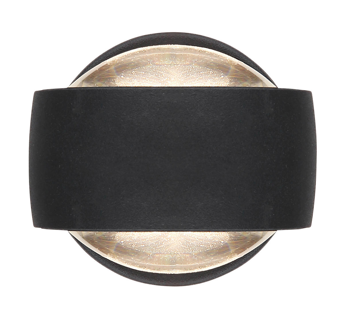 LED-WANDLEUCHTE - Klar/Schwarz, Design, Glas/Metall (7,5/10/7cm) - Globo
