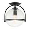 SVJETILJKA STROPNA Elstead Somerset  - crna, Design, staklo/metal (28.2/31.8cm) - Elstead Lighting