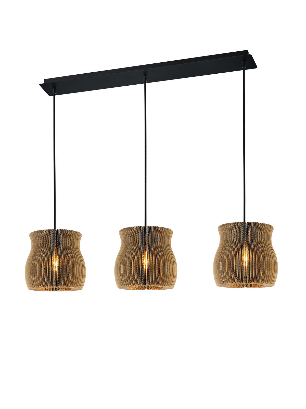 HÄNGELEUCHTE 100/15/150 cm  - Naturfarben, Design, Karton (100/15/150cm) - Hell