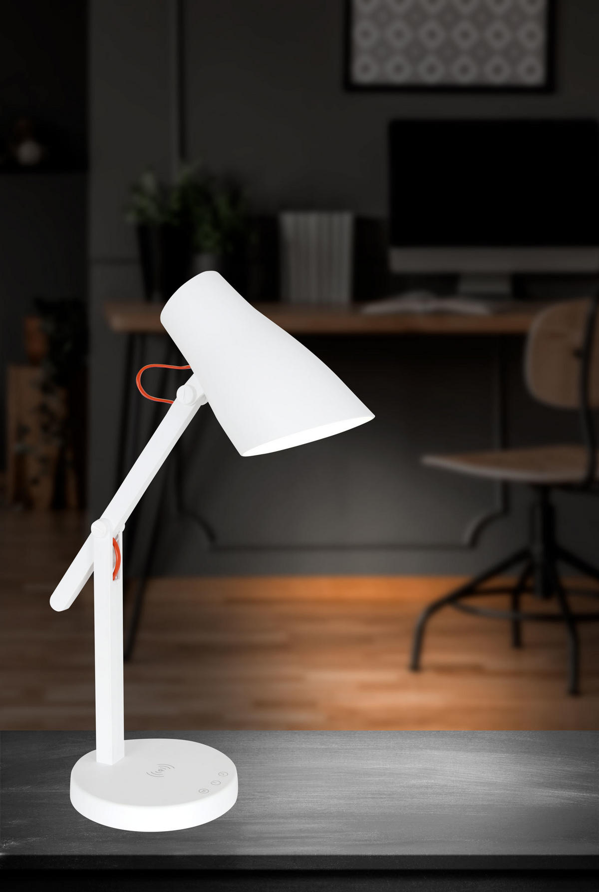 LED-TISCHLEUCHTE 15/35 cm   - Weiß, Design, Kunststoff/Metall (15/35cm) - Näve