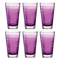 GLÄSERSET Vario 6-teilig  - Violett, Design, Glas (280ml) - Leonardo