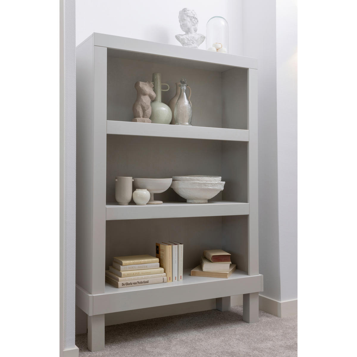 KOMMODE Bonk, 107/160/39 cm,  - Grau, Design, Holz (107/160/39cm) - Livetastic
