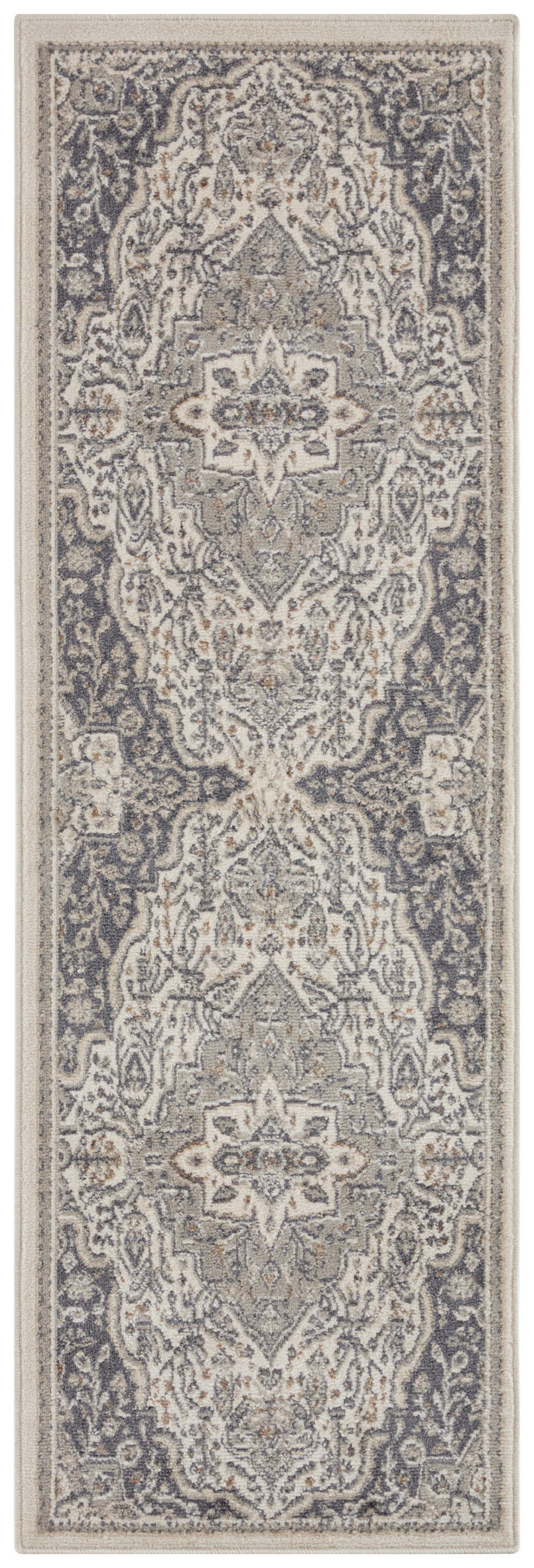 LÄUFER 80/200 cm Terrain  - Grau, Design, Kunststoff/Textil (80/200cm)