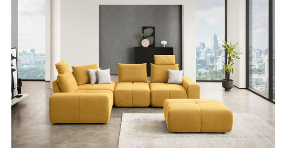 ECKSOFA  in Velours Terracotta  236/326 cm  - Terracotta/Schwarz, Design, Kunststoff/Textil (236/326cm) - Xora