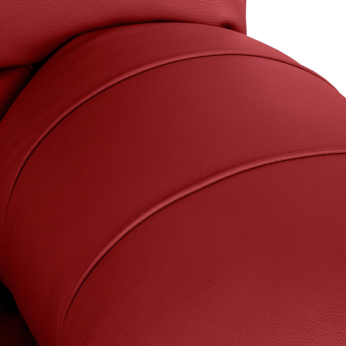 SESSEL in Echtleder Rot  - Rot/Schwarz, Design, Leder/Kunststoff (105/92/85cm) - Livetastic