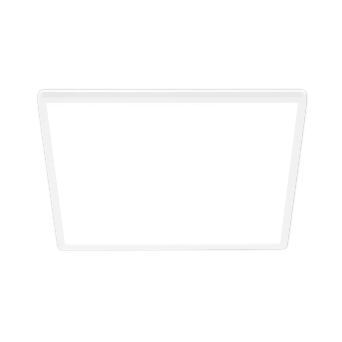 LED-DECKENLEUCHTE Tava A 42/42/3 cm   - Weiß, Basics, Kunststoff (42/42/3cm)