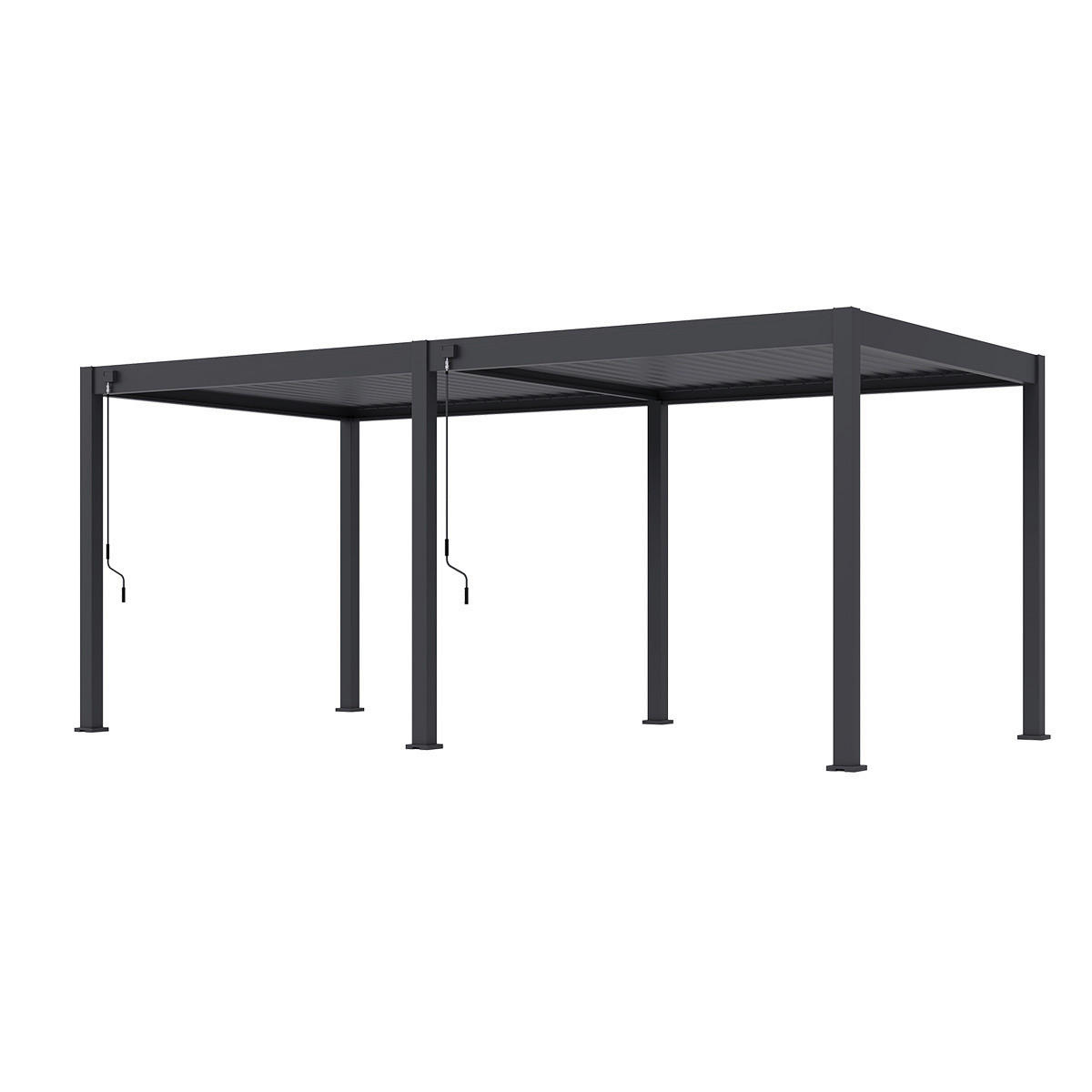 PERGOLA 300/600/255 cm   - Graphitfarben, Basics, Metall (300/600/255cm) - Gardenson